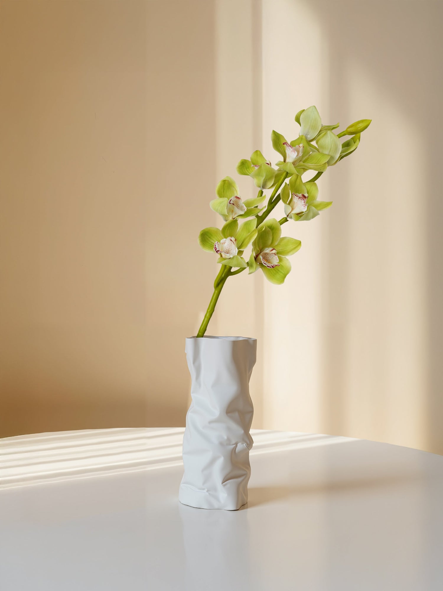 Orquídea Cymbidium Amaranton de 81 cm con tacto real - Verde