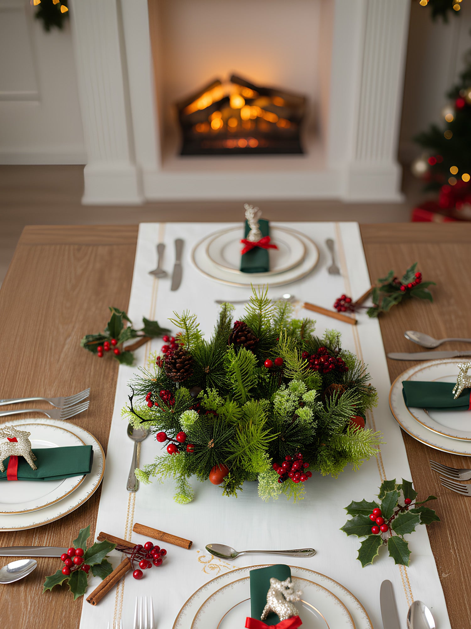 Desktop Artificial Christmas Wreath Decoration