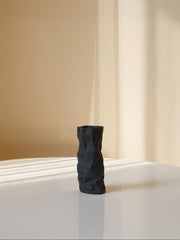 Amaranton™ 10"Simple Pleated Vase-Black