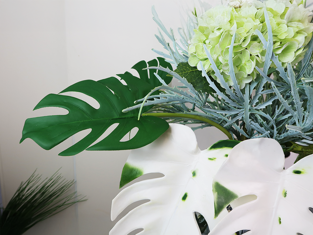 The " Ivory Garden" White Roses & Eucalyptus Bouquet