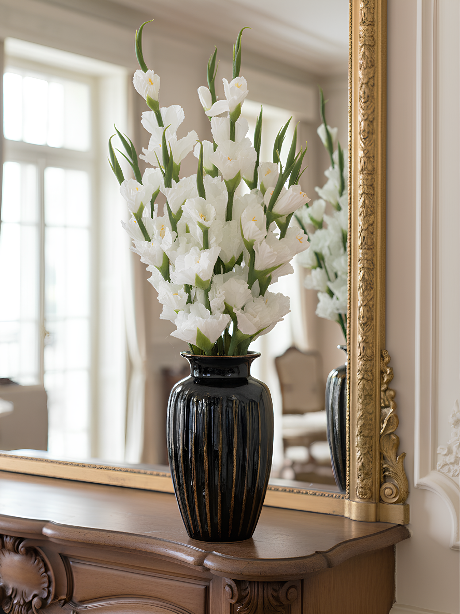 Amaranton 34" Real touch 5 - Gladiolo Bloom - Blanco 