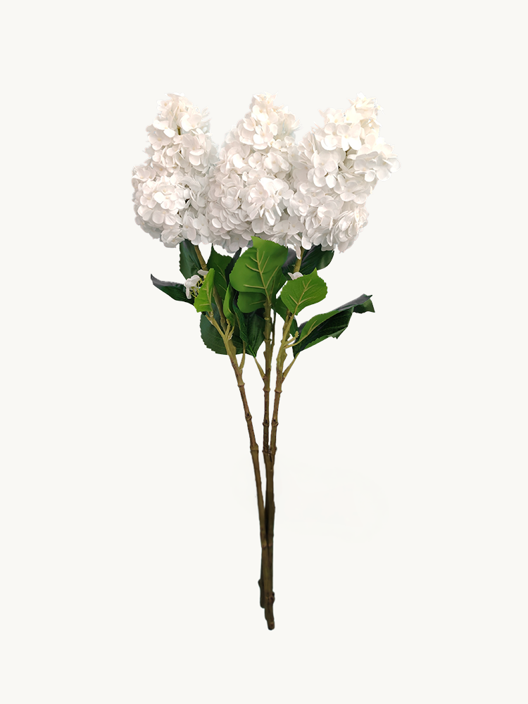 Amaranton 33" Real touch Pagoda Hydrangea - White