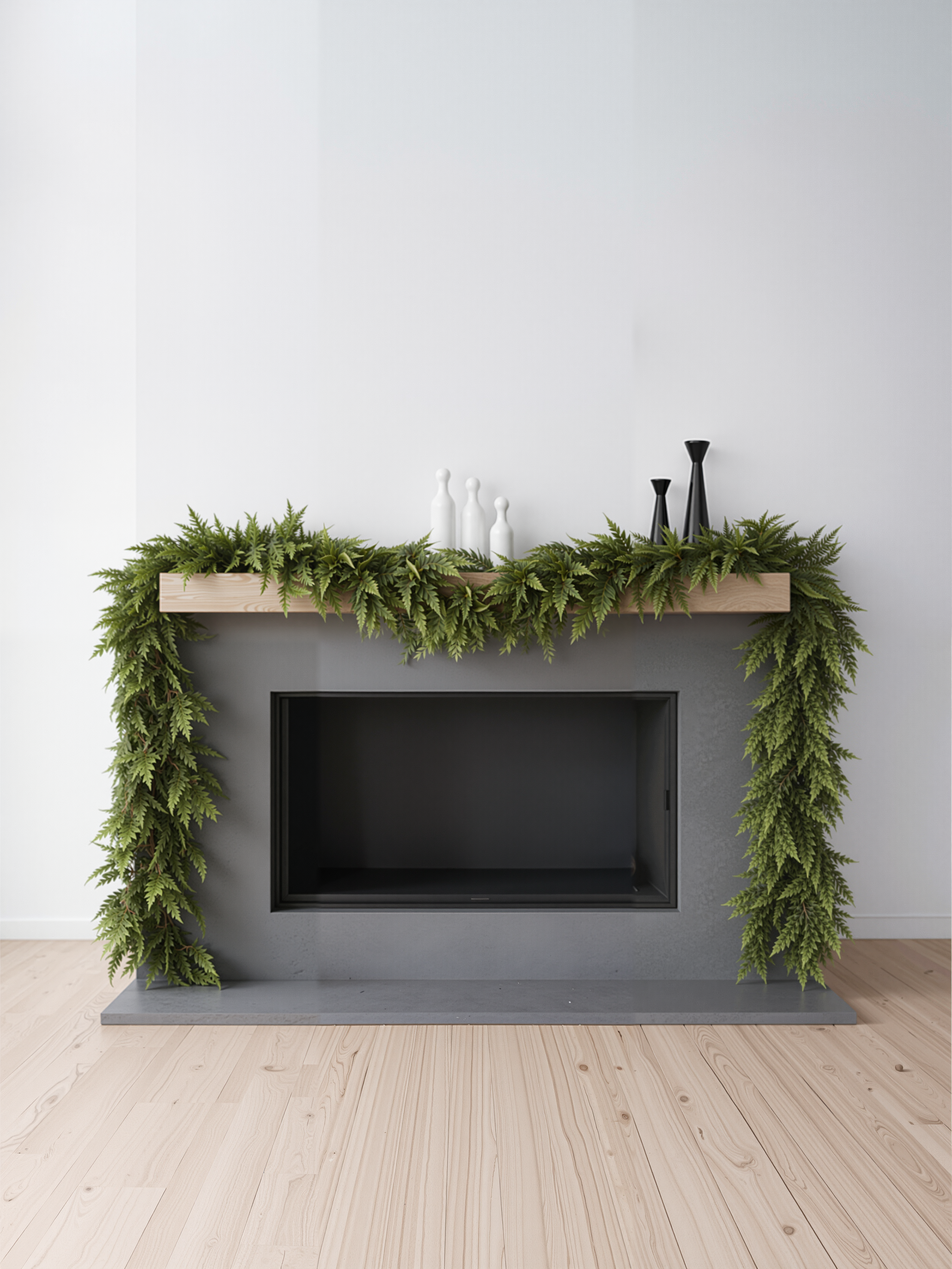 Amaranton™ Green Soft Touch Norfolk Pine Garland - 79"