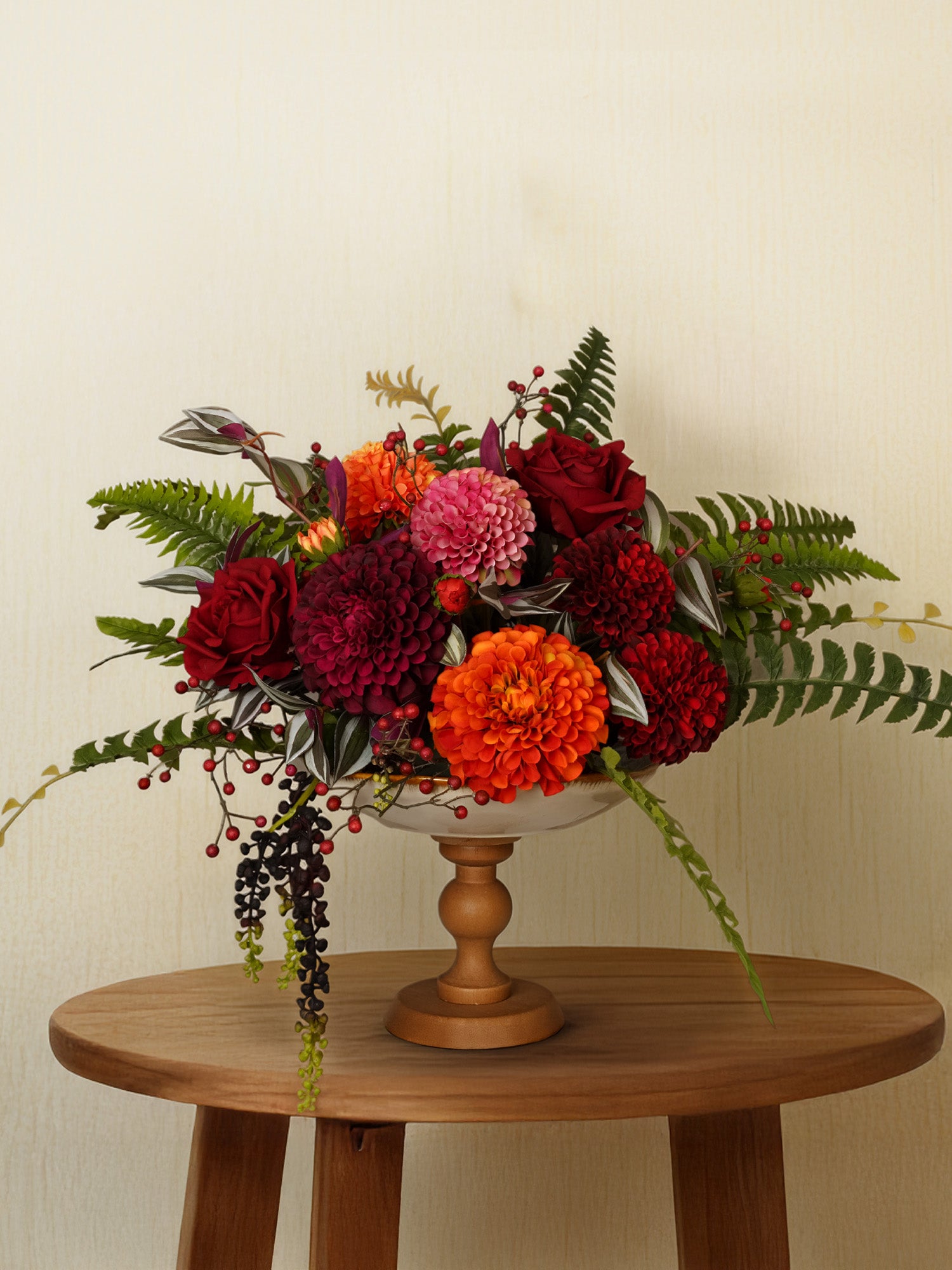 DIY Flower Box Set in Dahlia & Rose - Red