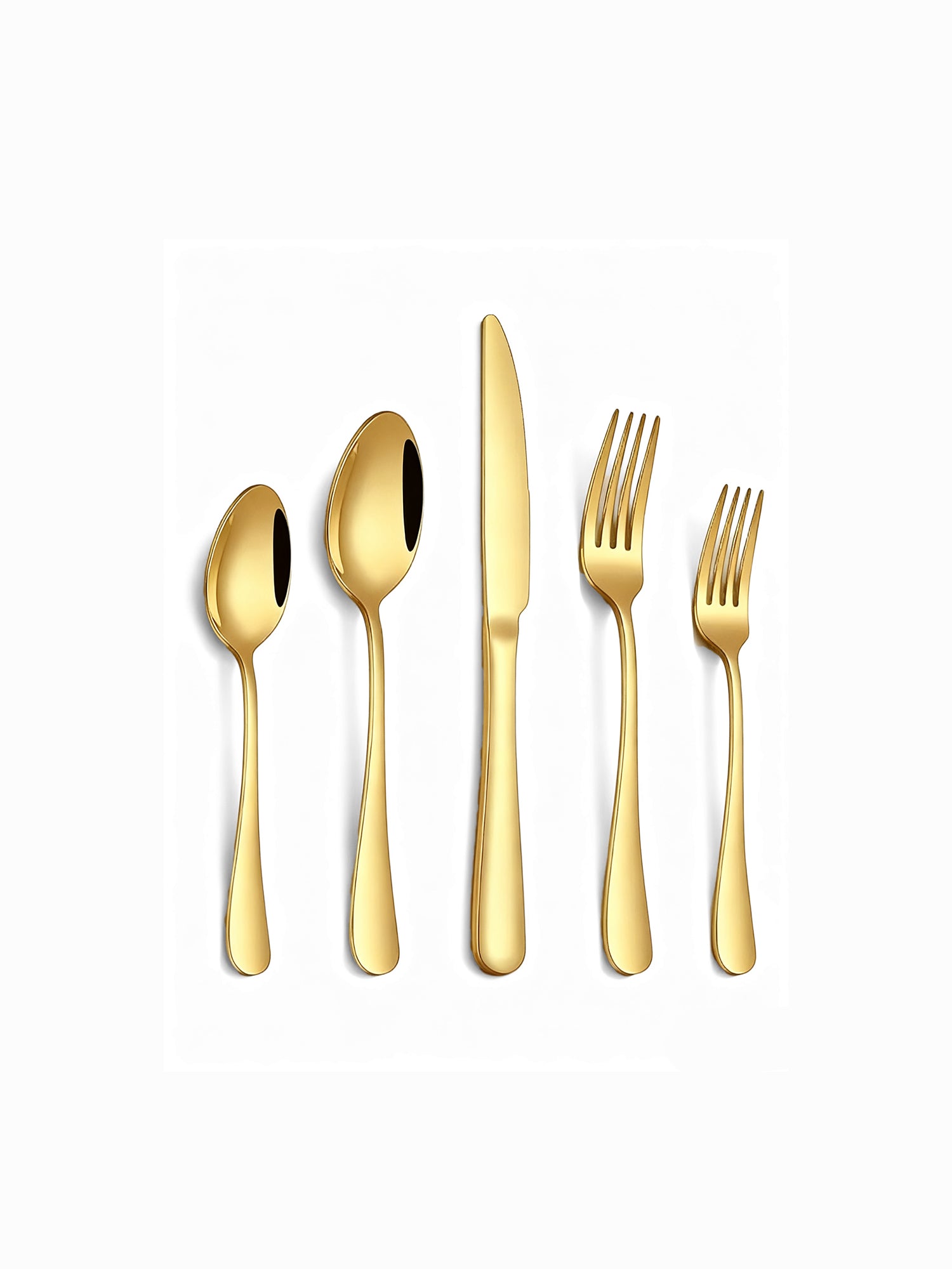 20pcs Gold Stainless Steel Flatware Set - Service for 4