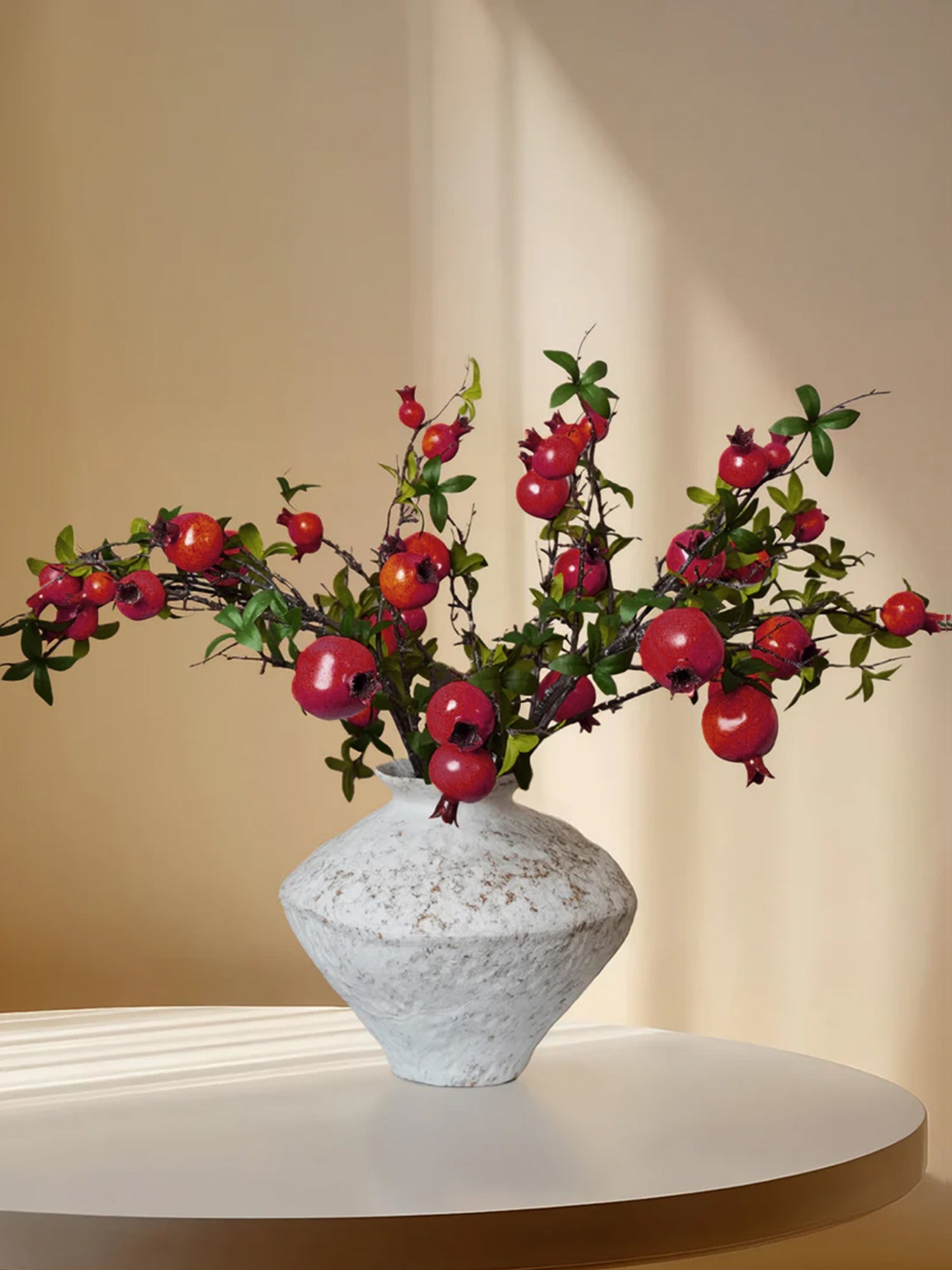 6 Stems 35" Realistica™ Hyper Berries Red Pomegranate Fruit Arrangement
