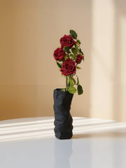 Amaranton™ 35" Real Touch 5-Bloom Racer Rose - Burgundy