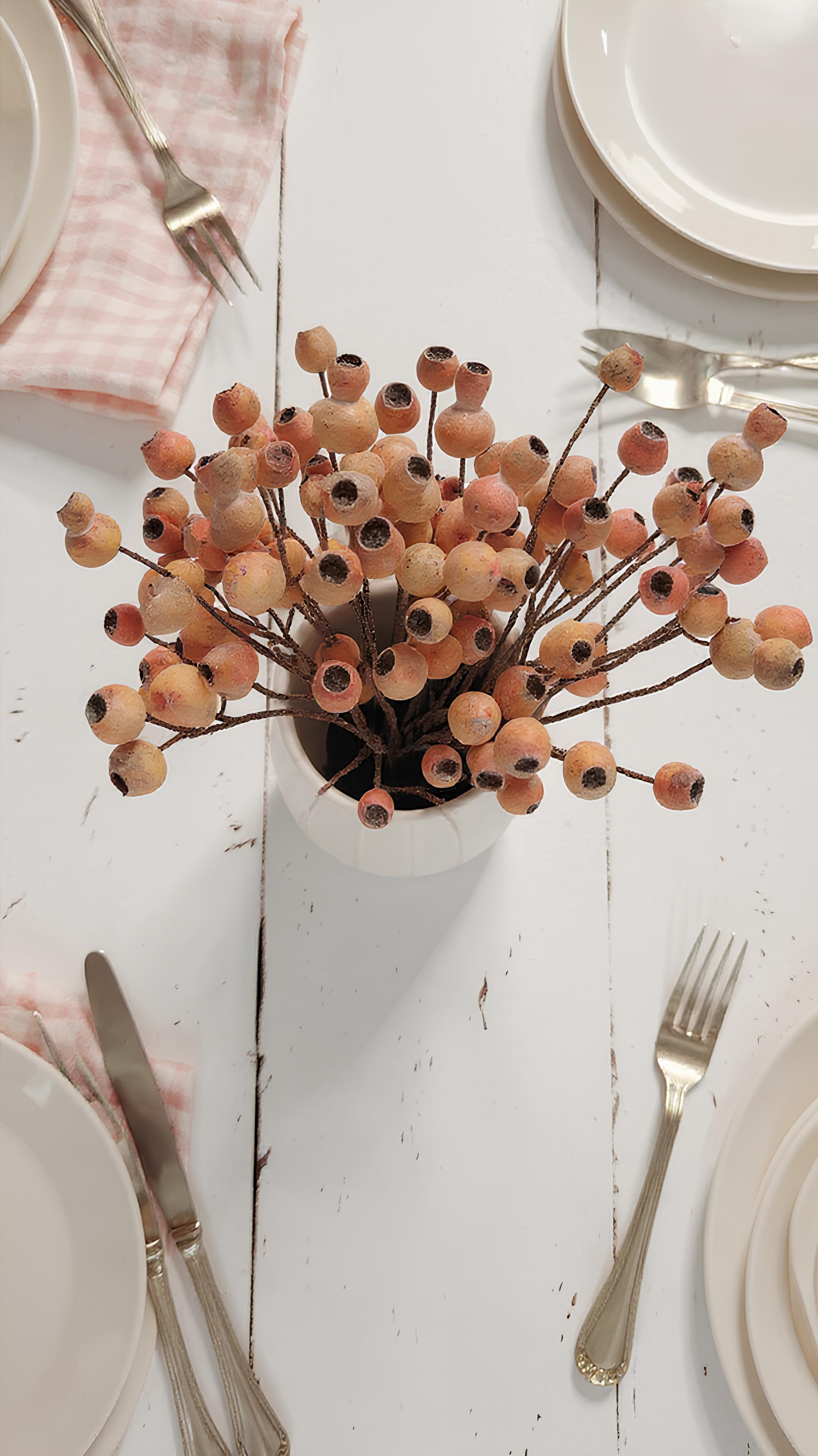 Macar Big Branch with Pipe Fruit - Red