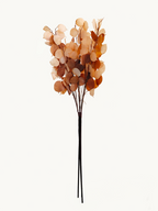 Amaranton 37" Artificial Silver Fan Leaf - Brown