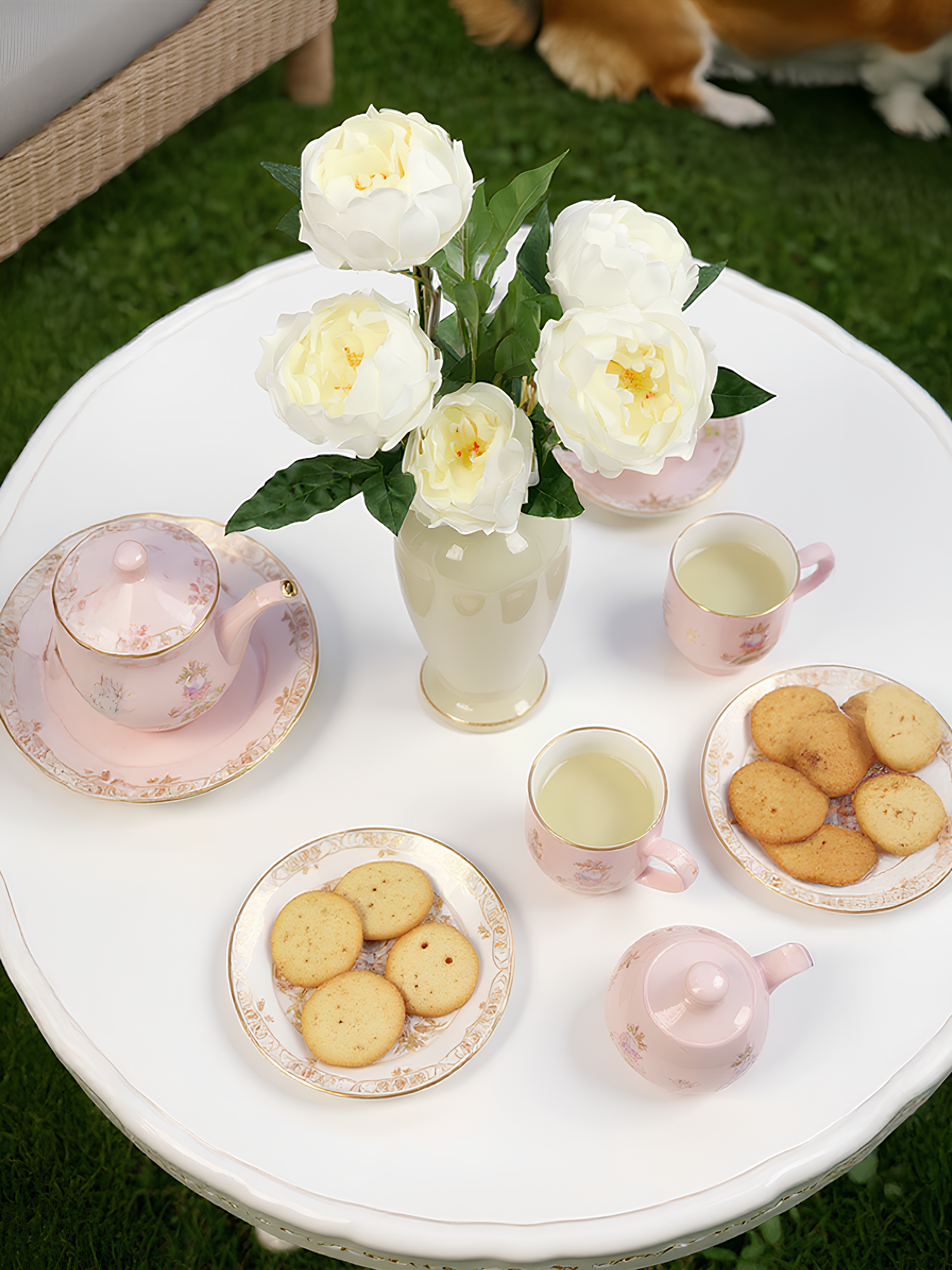 Amaranton™ 23" RealTouch™ Peony - White