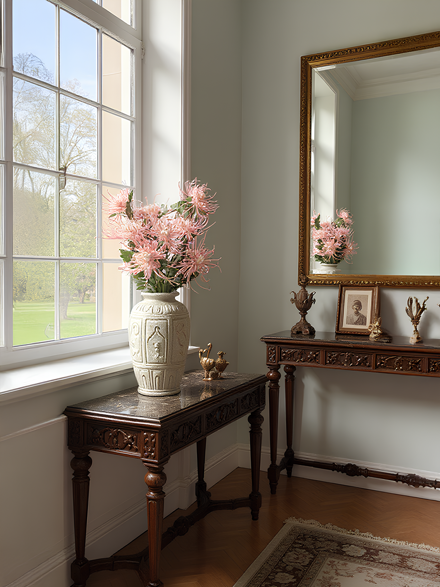 30" Realistica™ Chrysanthemum shaped like Fiery Trees - Pink