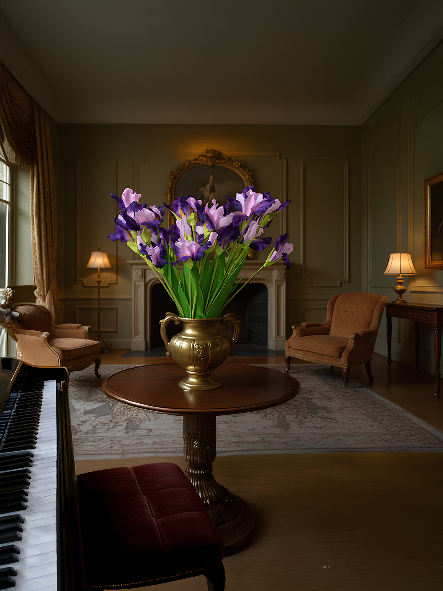 Amaranton 32" Realistic Iris - Purple
