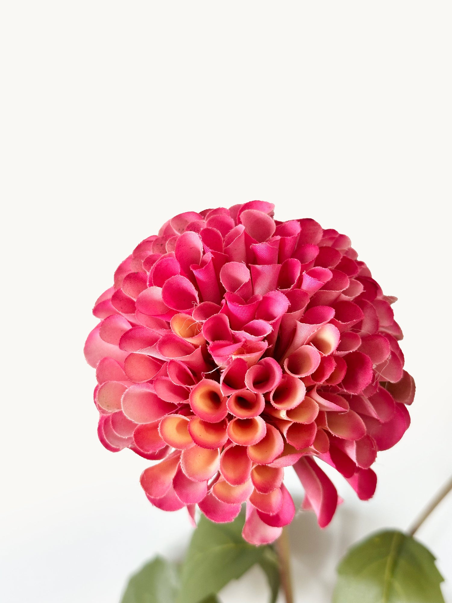 Amaranton™ 32" Artificial Dahlia with 1 Small Bloom and 1 Bud - Deep Pink