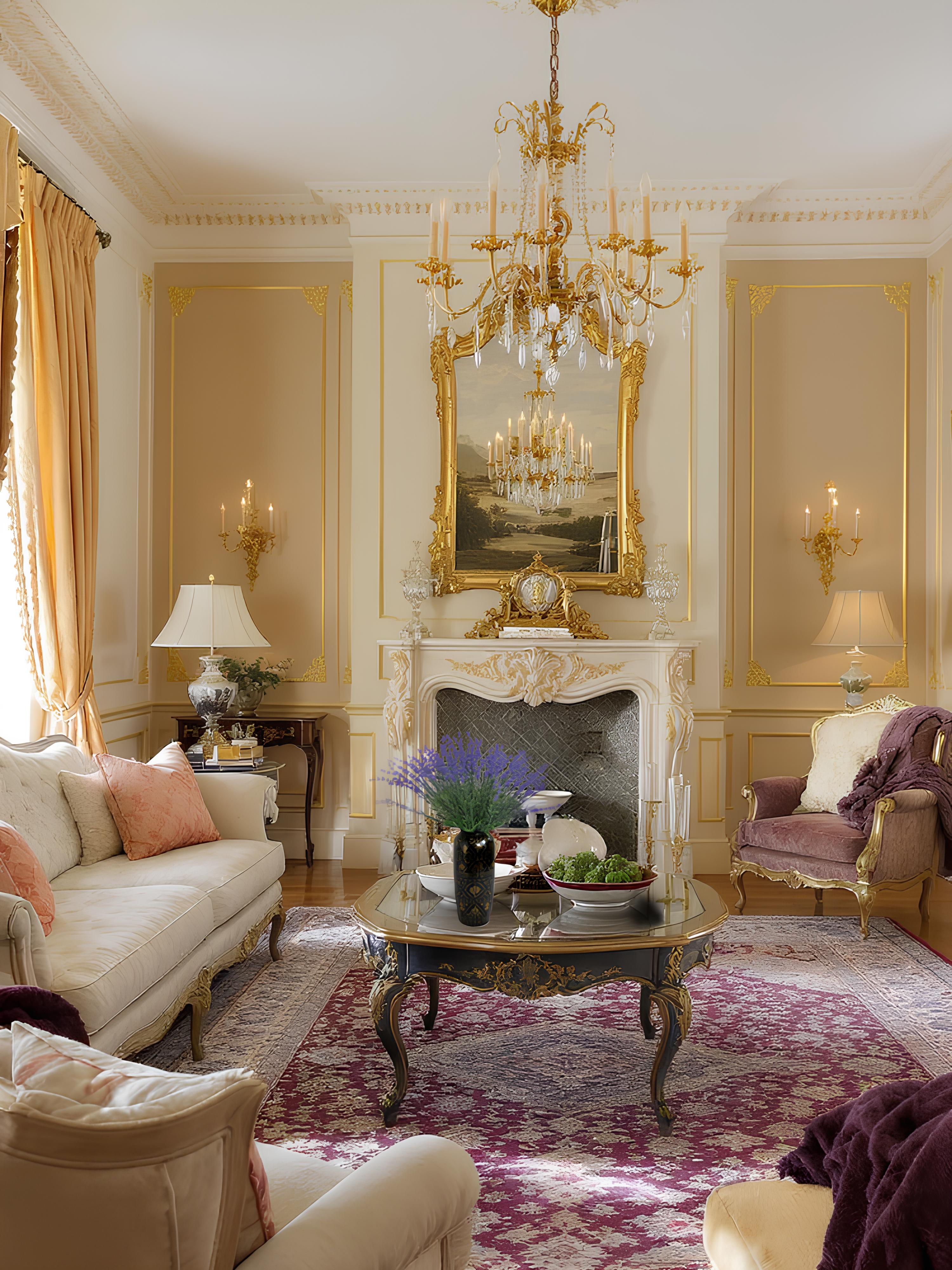 Amaranton Elegance 10-tine Faux Lavender