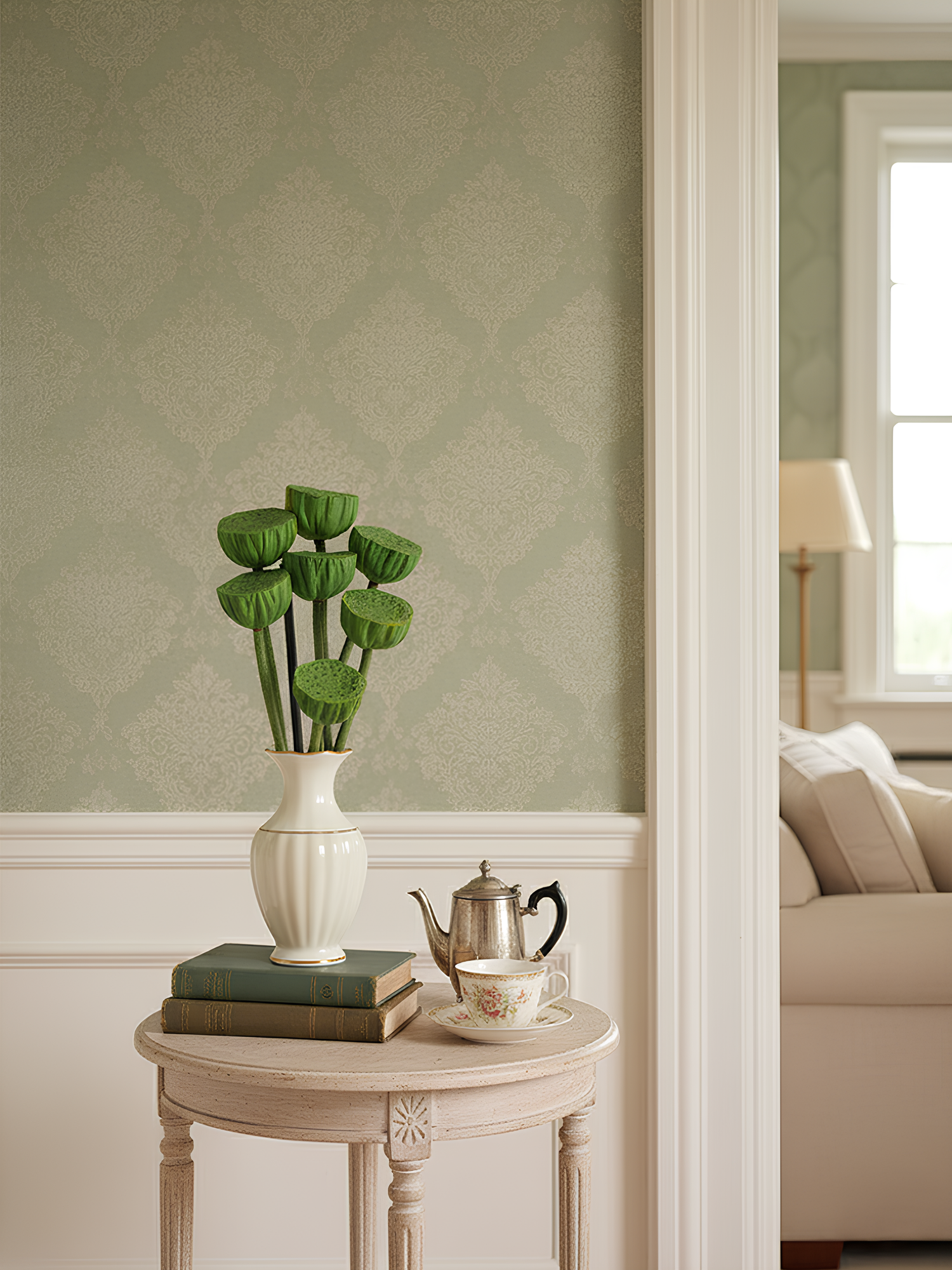 Amaranton™ 29" Artificial Lotus Seedpod - Green