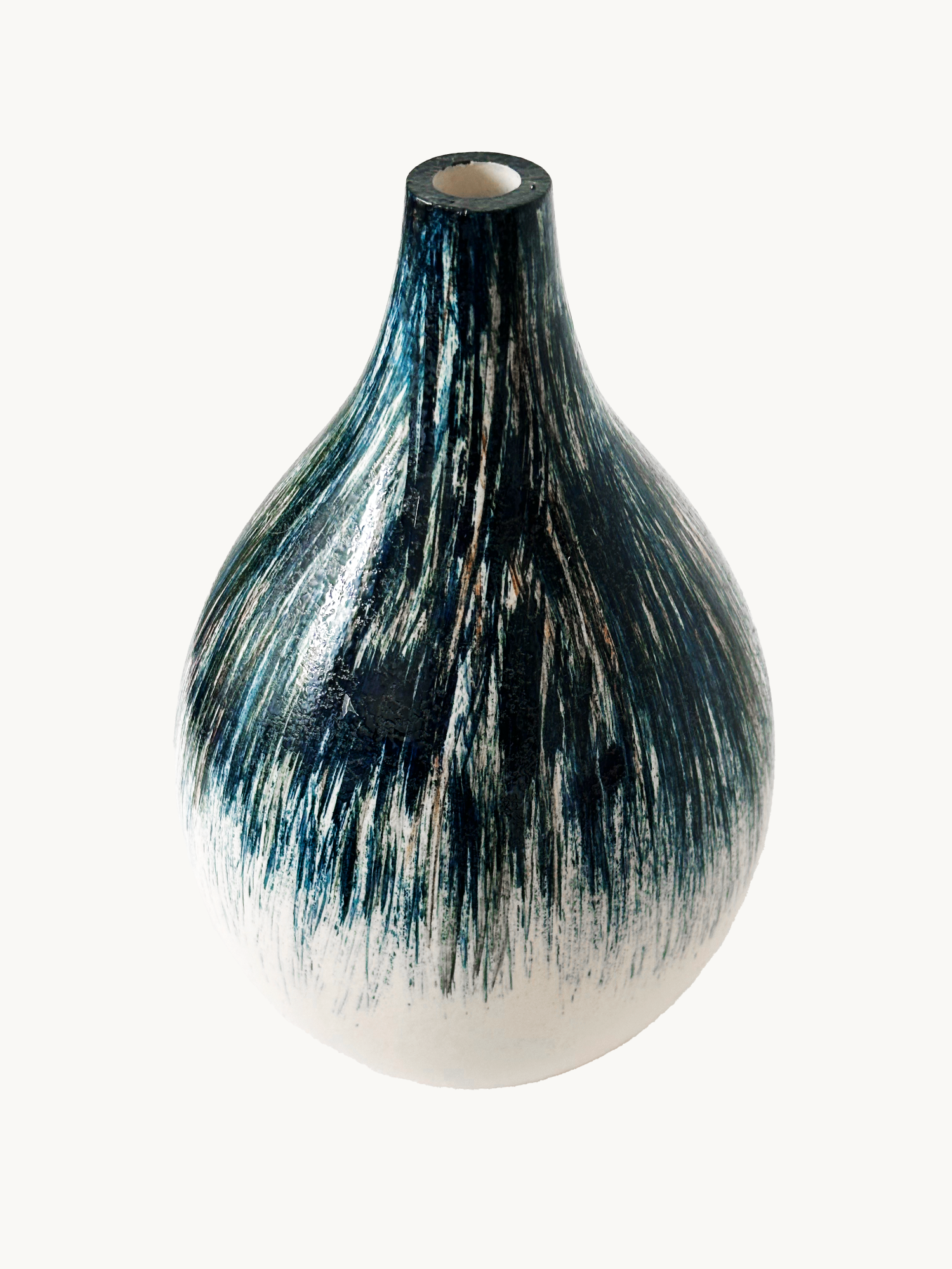 Amaranton™ 10" Indigo Ombre Teardrop Vase
