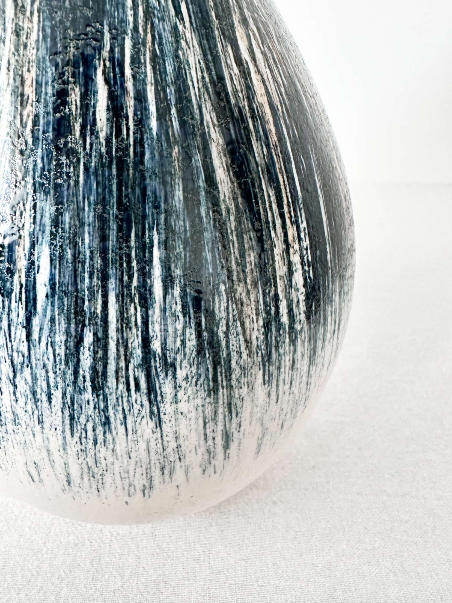 Amaranton™ 10" Indigo Ombre Teardrop Vase