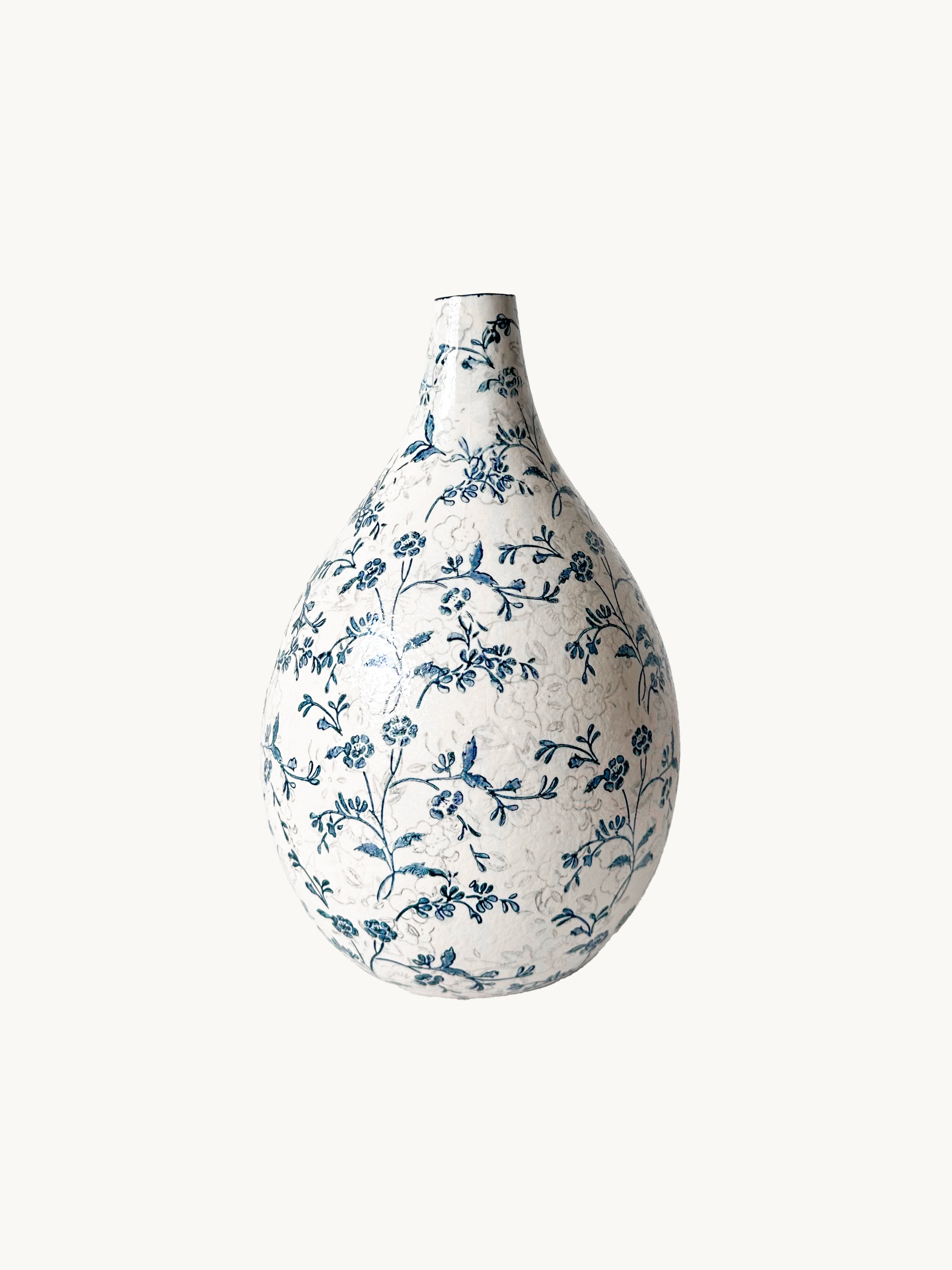 Teardrop Ceramic Vase - Narrow Opening