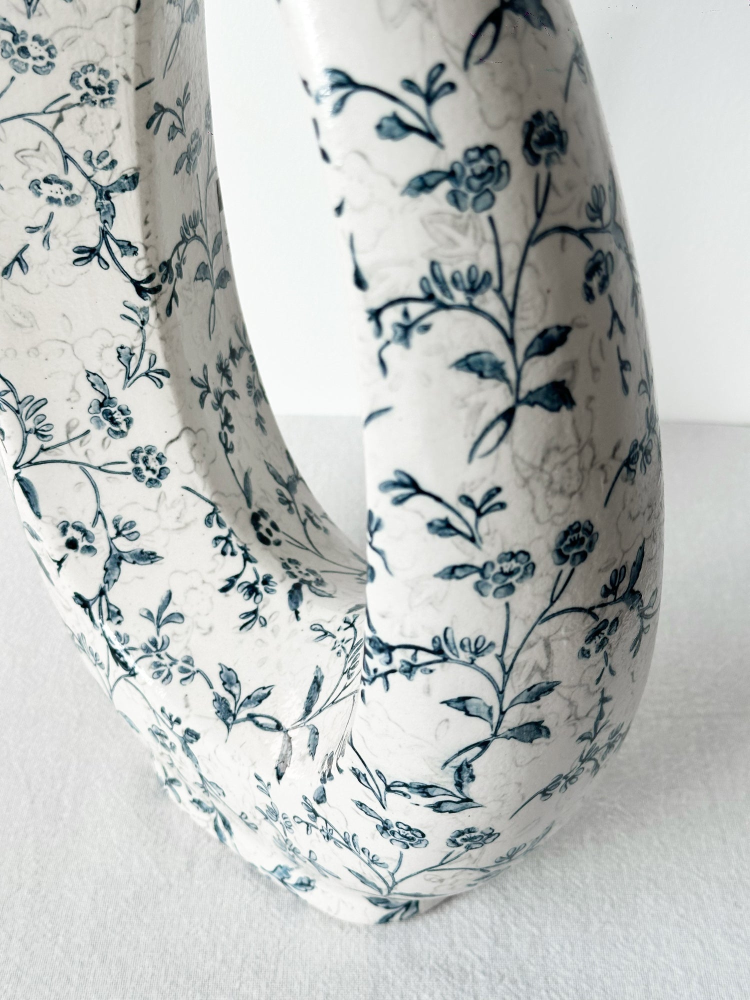 Tall Hollow Ceramic Vase - Narrow Neck