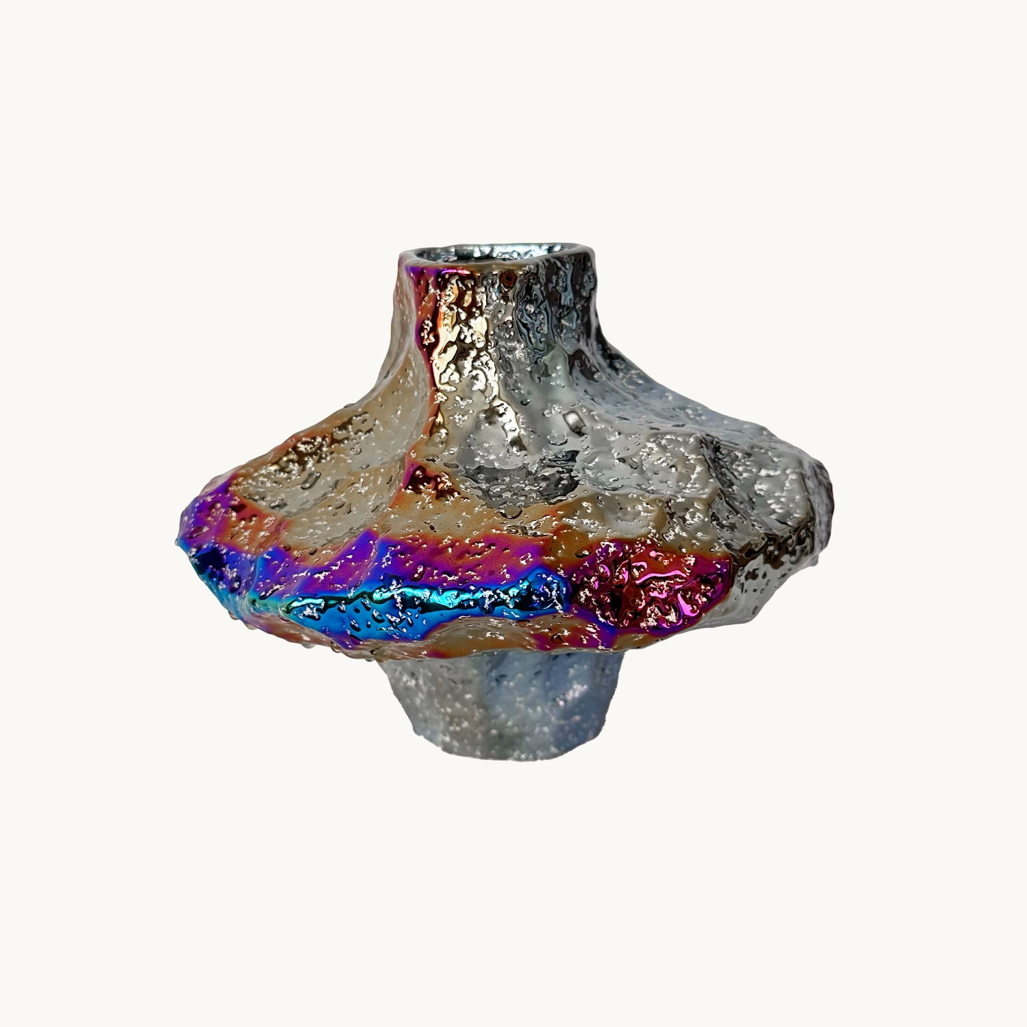 Amaranton™ 7" Aurora Lava Sculptural Vase
