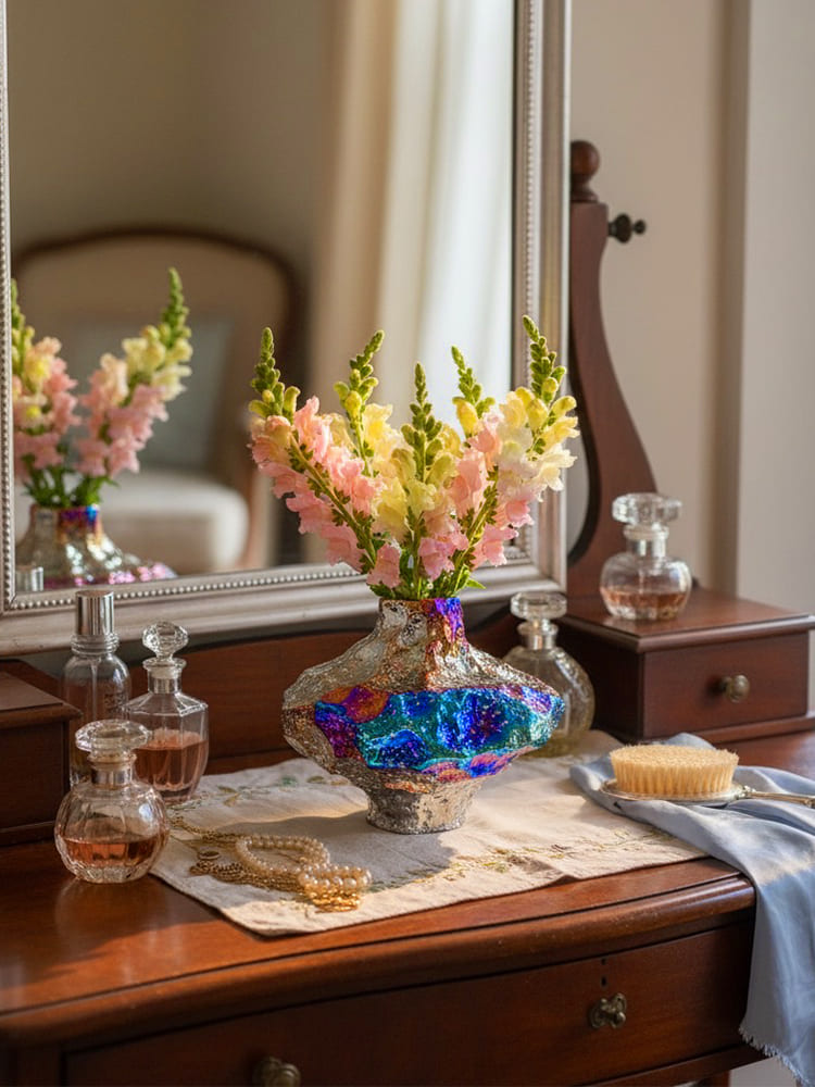 Amaranton™ 7" Aurora Lava Sculptural Vase