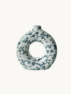 Ring-Shaped Ceramic Vase - Artistic Accent