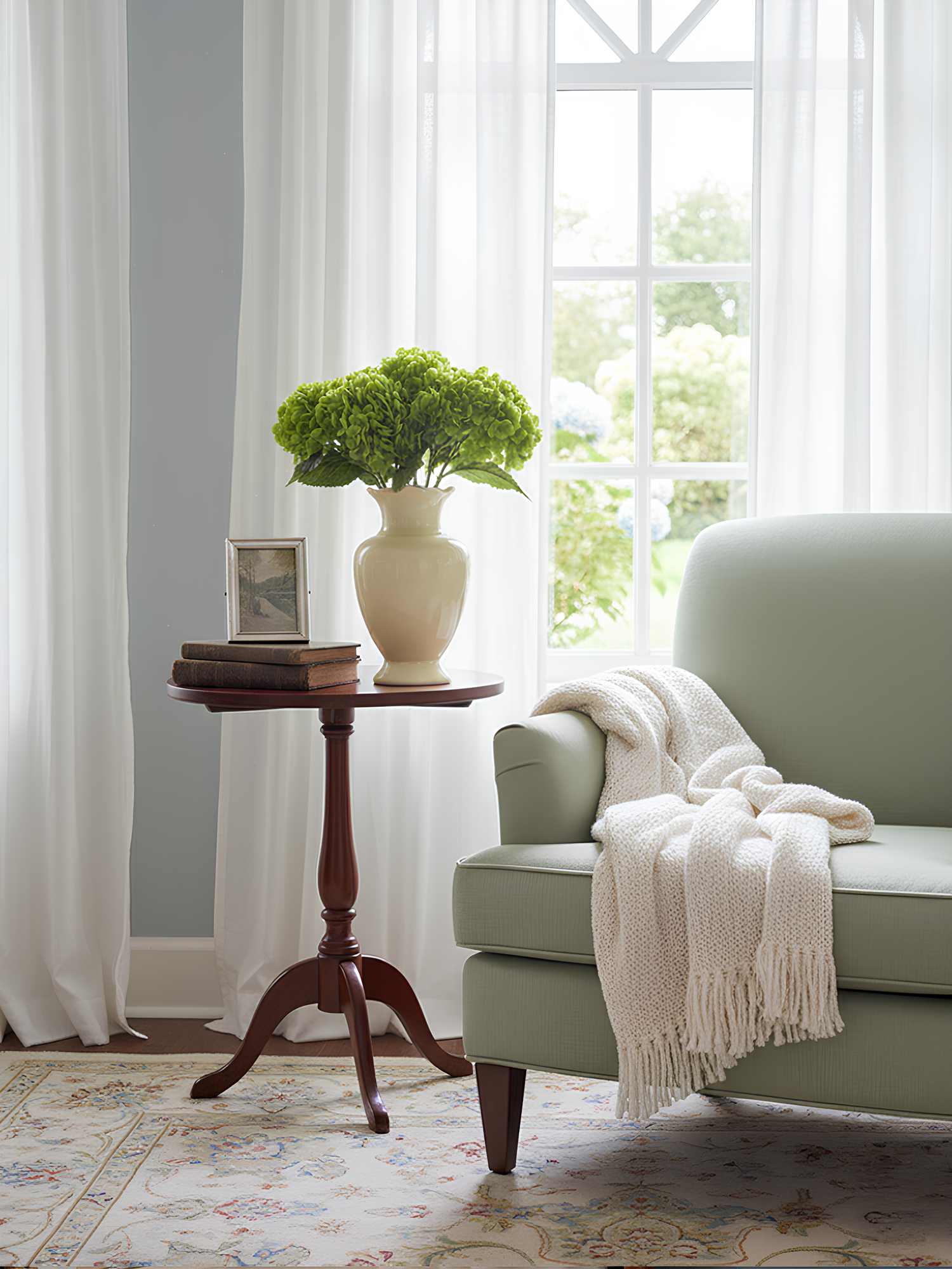 Amaranton 21" Real touch Western Hydrangea - Green