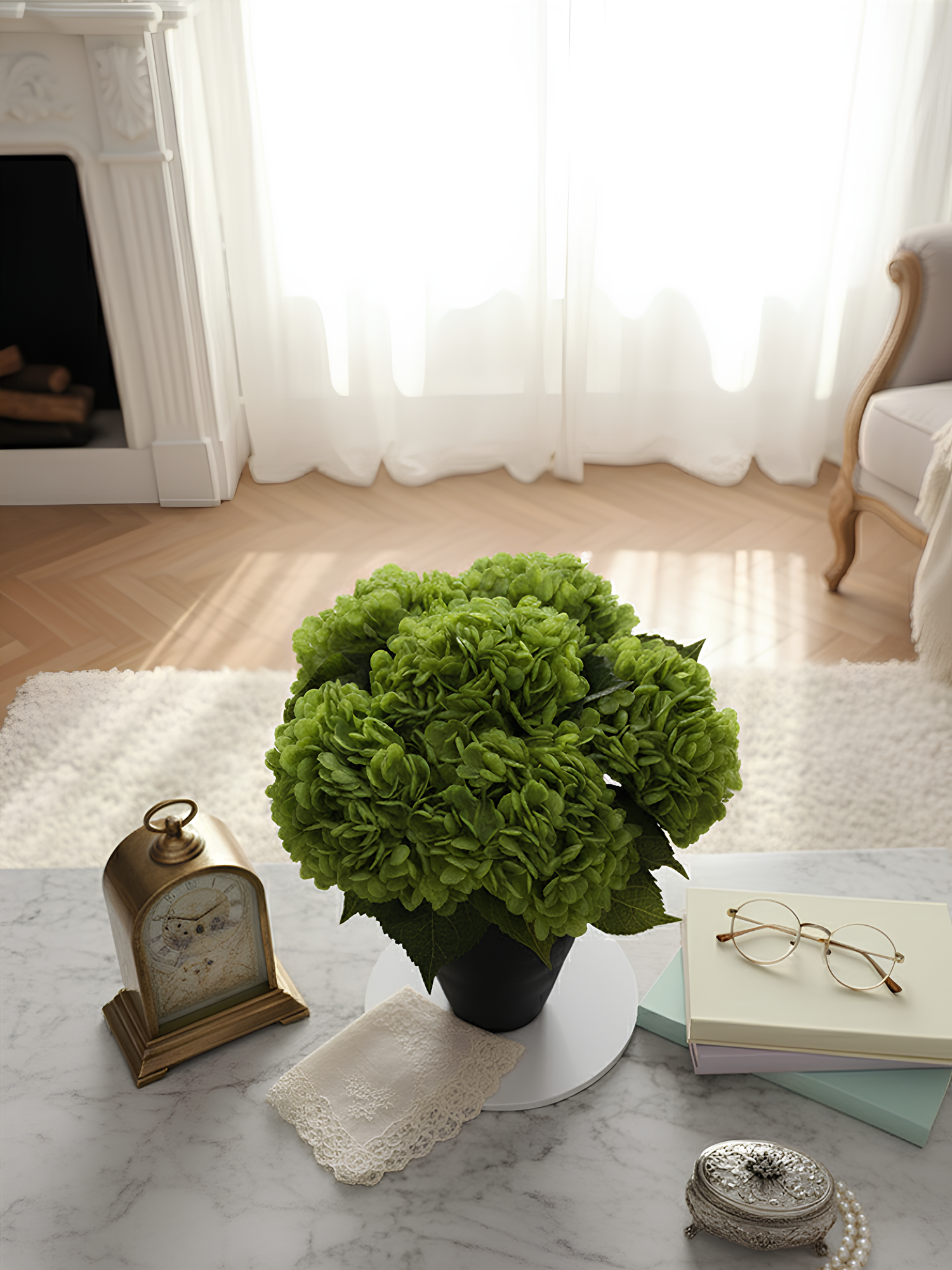 Amaranton 21" Real touch Western Hydrangea - Green
