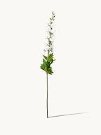 Amaranton 35" Real Touch Silk Double Petal Long Delphinium - White