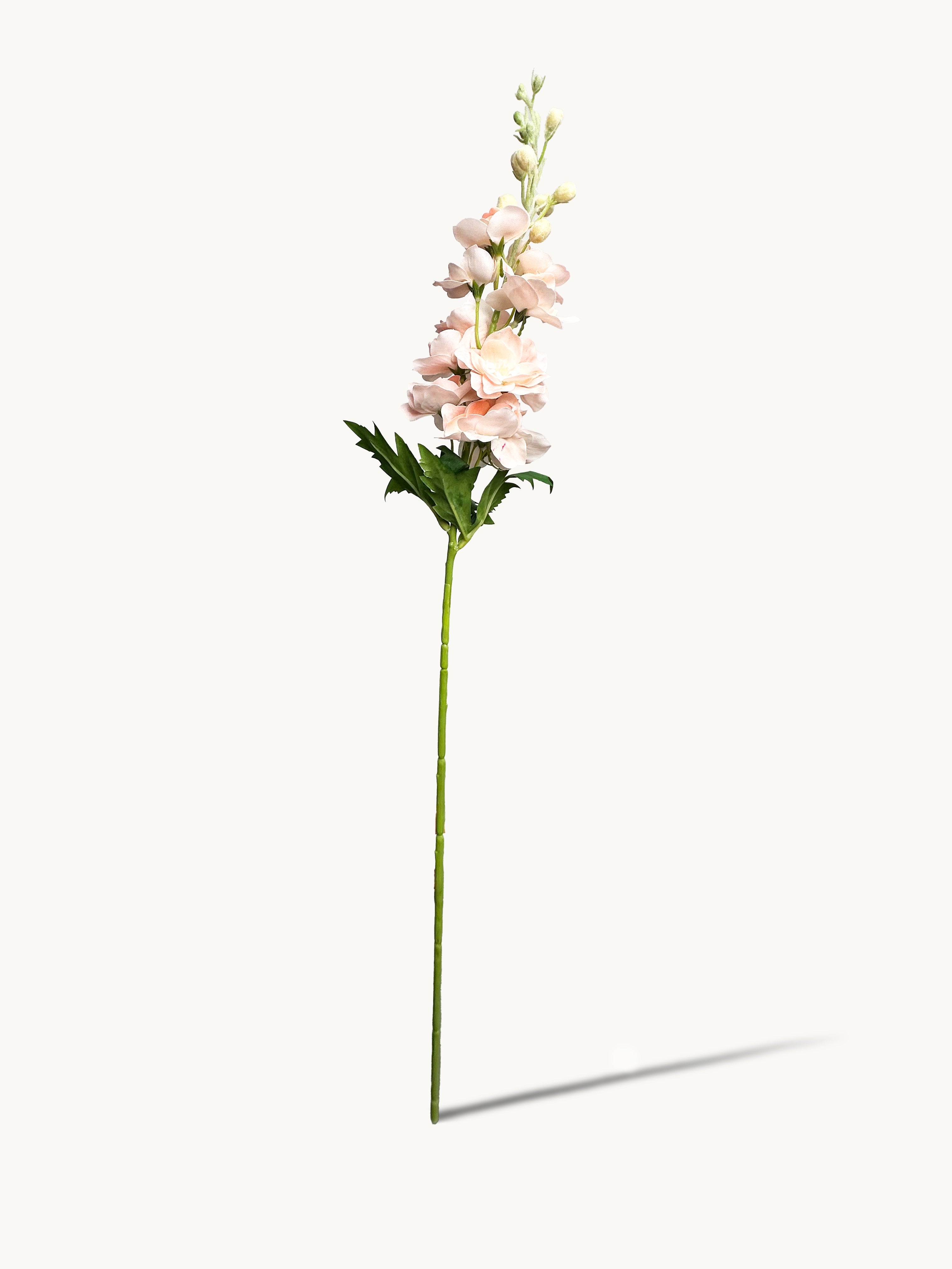 Amaranton 28" Real Touch Silk Double Petal Delphinium - Champagne