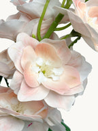 Amaranton 28" Real Touch Silk Double Petal Delphinium - Champagne
