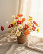 32 Blooms Flowers Arrangement Home Décor Bouquet with Basket