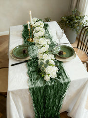 42.5" White Rose & Eucalyptus Faux Floral Table Arrangement